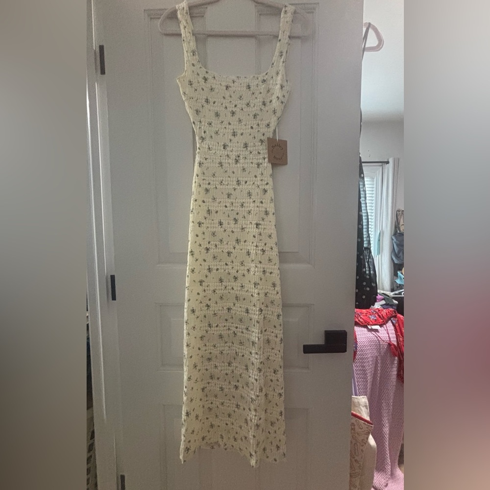 Bailey Rose Floral Cream Maxi Dress